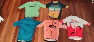 Lote 5 Maillots Ciclismo Manga  Corta