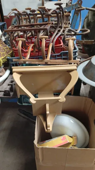 Percheros antiguos madera y metal desde 15€