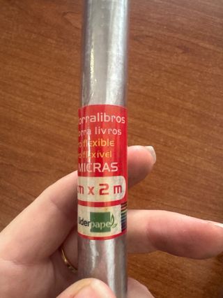 Plástico forra libros