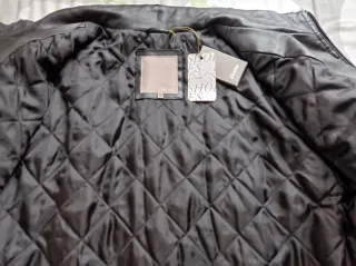 Giubbotto Moda Bata Ecopelle XL 5Tasche Nero Nuovo