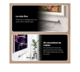 Barra de Sonido y Subwoofer Blanco