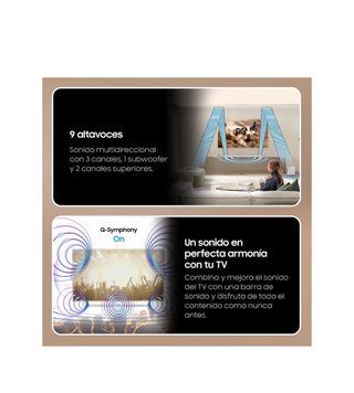 Barra de Sonido y Subwoofer Blanco