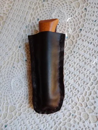 Fodero in pelle artigianale per coltello Opinel N 8