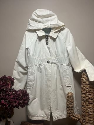 Tintoreto Gabardina Blanca Talla 44