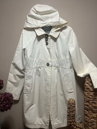 Tintoreto Gabardina Blanca Talla 44