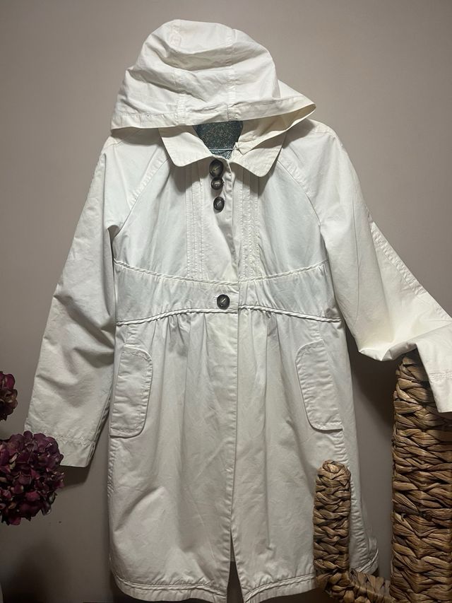 Tintoreto Gabardina Blanca Talla 44