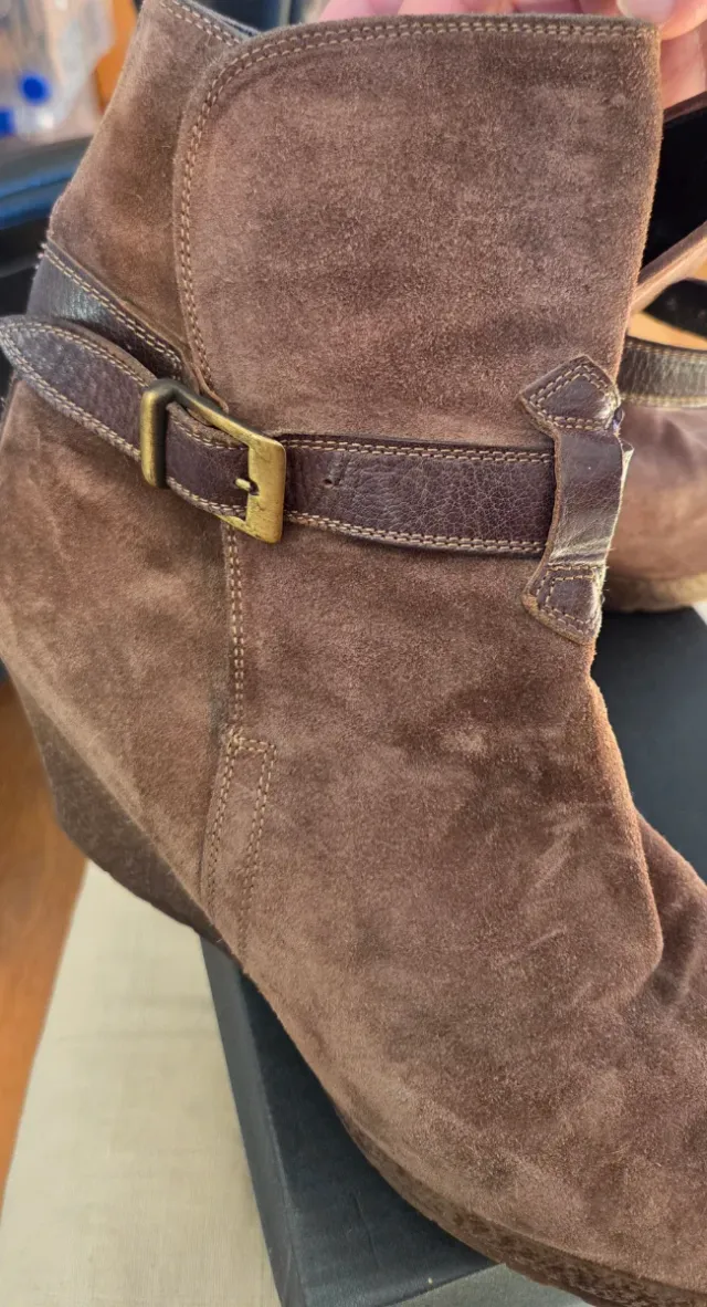 Botines mujer Flavio Menorca T40 Nobuk Marrón