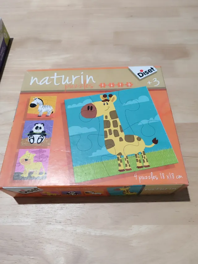 Pack 3 Puzzles Diset: Tráfico, Granja, Animales