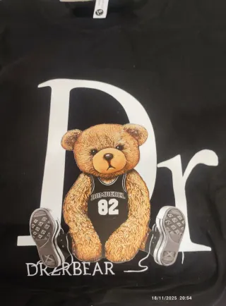 Camiseta Domrabel manga larga oso talla S