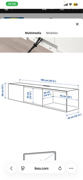 mueble tv besta Ikea