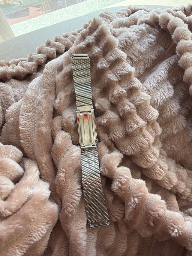 Correa de reloj 18mm plateada