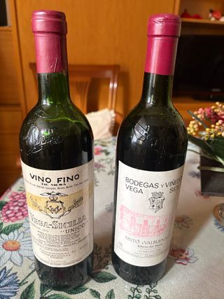 2 bottiglie Vega Sicilia 1973 e 1983