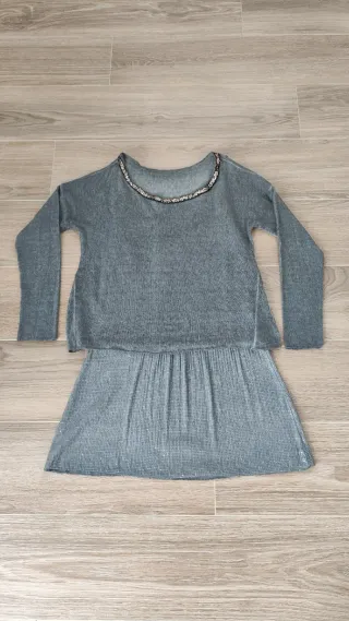 Conjunto fiesta gris