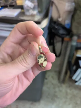 Colgante Oro 18k Madre e Hijo