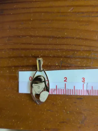 Colgante Oro 18k Madre e Hijo
