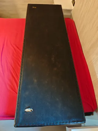 Cabezal de cama polipiel marrón oscuro