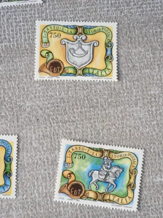 Set 5 Francobolli Italia Storia Postale