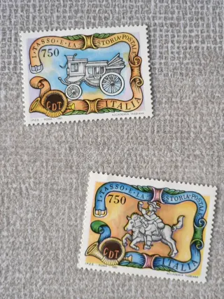 Set 5 Francobolli Italia Storia Postale