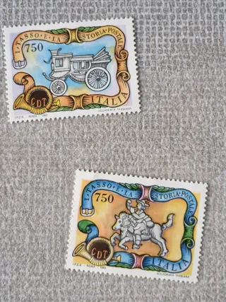 Set 5 Francobolli Italia Storia Postale