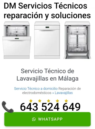 Reparación de Lavavajillas en Málaga