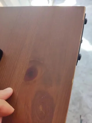 Estantería Fjällbo Metal Madera Negra Marrón