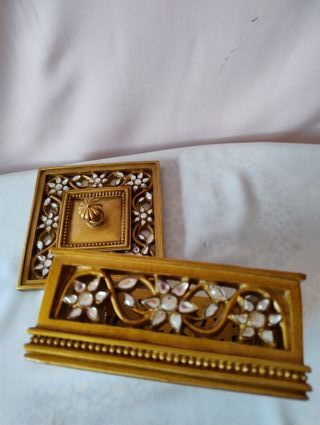 Joyero Decorativo Oro Envejecido