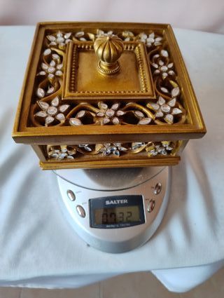 Joyero Decorativo Oro Envejecido