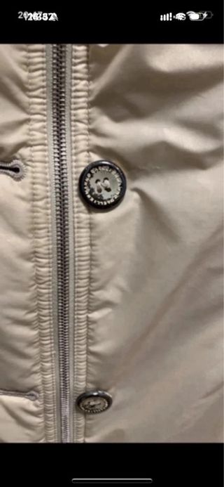 Piumino donna champagne con collo ampio