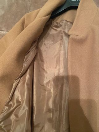 Cappotto lungo color cammello