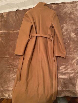 Cappotto lungo color cammello