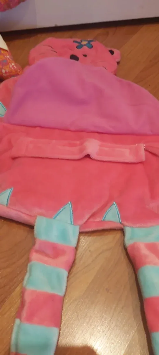 Peluche Portapijama Gatito Rosa