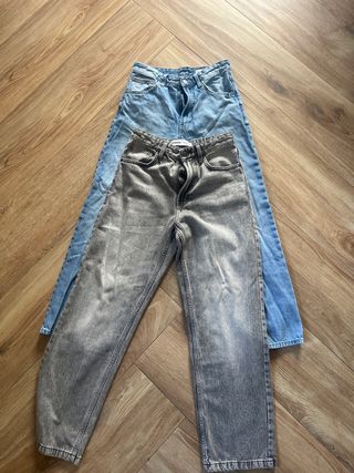 2 Vaqueros Baggy Chico Azul y Gris