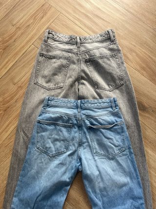 2 Vaqueros Baggy Chico Azul y Gris