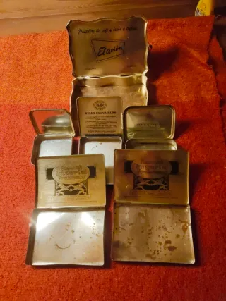 Lote 7 Cajas Metálicas Antiguas Coleccionismo