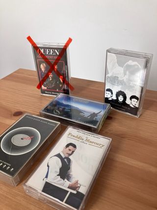 QUEEN y FREDDIE MERCURY Cintas Cassette Originales