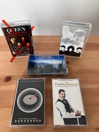 QUEEN y FREDDIE MERCURY Cintas Cassette Originales