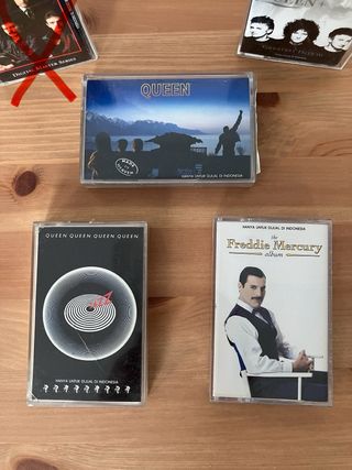 QUEEN y FREDDIE MERCURY Cintas Cassette Originales