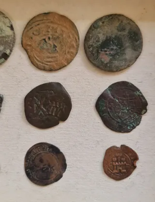 Colección monedas muy antiguas.