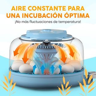 OKKÖBI Incubadora Huevos Automática 18 Huevos Azul