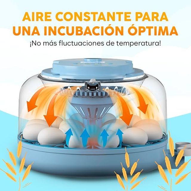 OKKÖBI Incubadora Automática de Ovos 18 Ovos Azul