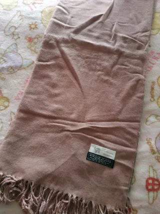 Pabhmina Pashmina Cachemira Beige/Rosa