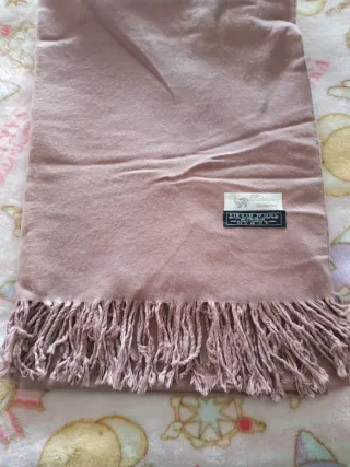 Pabhmina Pashmina Cachemira Beige/Rosa