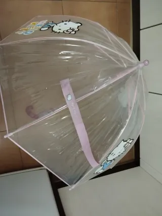 Paraguas Infantil Hello Kitty Transparente