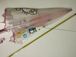 Paraguas Infantil Hello Kitty Transparente