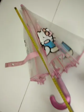 Paraguas Infantil Hello Kitty Transparente