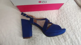 Sandalias de fiesta azul