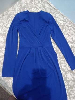Vestido azul mujer romántico
