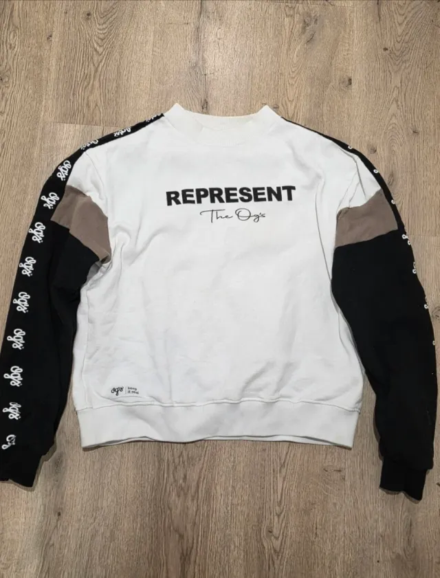 Sudadera Represent Og's Illojuan Negra Blanca