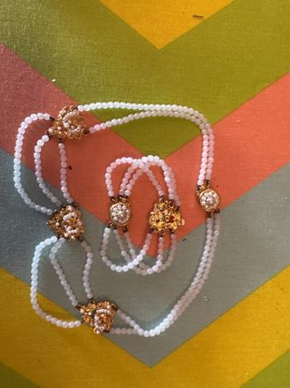 Collar Fallera Oro y Perlas