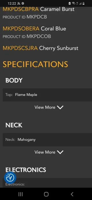 Guitarra Michael Kelly Patriot Decree